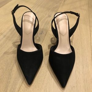 Aldo suede black heels